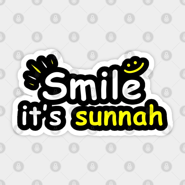 Smile Its Sunnah Islamic Quotes 2 Islamic Quotes Sticker Teepublic 1357